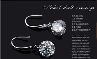 飾品批發(fā)韓國(guó)裸鉆石白金水晶耳墜 耳環(huán)女飾品 流蘇耳飾情人節(jié)禮物價(jià)格 廠家 圖片