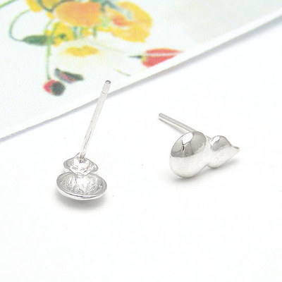 葫蘆銀耳釘|韓國飾品批發|銀飾批發|銀飾品
