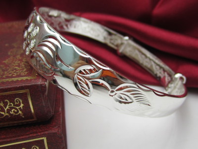 【銀飾品批發 萬足銀手鐲 純銀拉口手鐲】價格,廠家,圖片,手鏈,熙寶銀飾品批發中心-