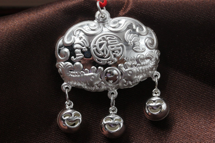 【990純銀 小孩兒童嬰兒寶寶銀鎖長命鎖 無銅珠 銀飾品批發】價格,廠