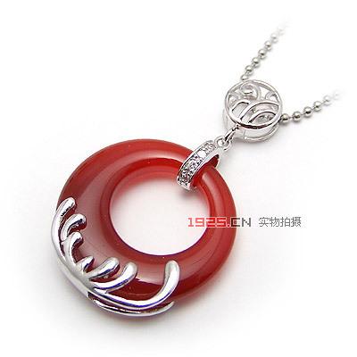 瑪瑙圈銀墜 韓國飾品批發的精致選擇